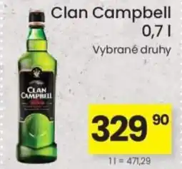Kubík potraviny Clan Campbell nabídka