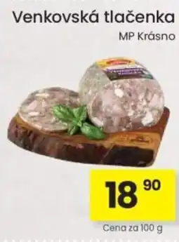 Kubík potraviny Venkovská tlačenka nabídka