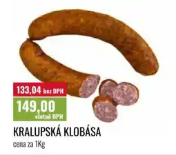 Ratio Kralupská klobása nabídka