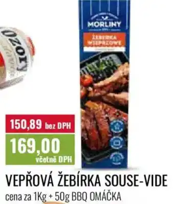 Ratio Vepřová žebírka souse-vide nabídka