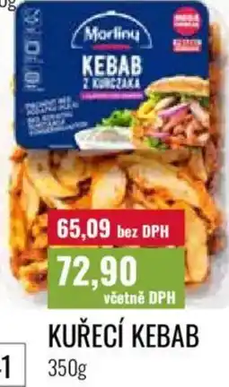 Ratio Kuřecí kebab nabídka