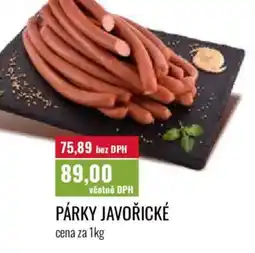 Ratio Párky javořické nabídka