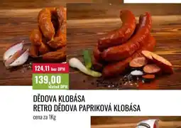 Ratio Dědova klobása retro dědova papriková klobása nabídka