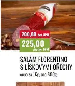 Ratio Salám florentino s lískovými ořechy nabídka