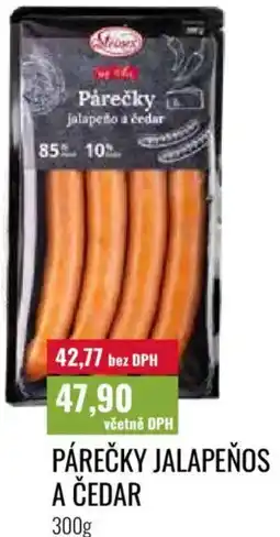 Ratio Párečky jalapeňos a čedar nabídka
