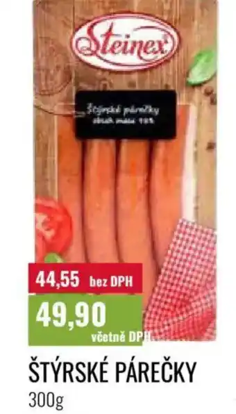 Ratio Štýrské párečky nabídka