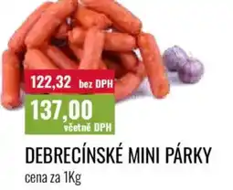 Ratio Debrecínské mini párky nabídka