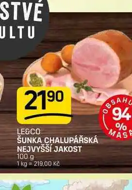 ŠUNKA CHALUPÁŘSKÁ NEJVYŠŠÍ JAKOST