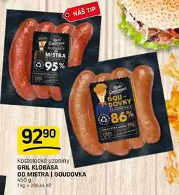 Flop GRIL KLOBÁSA OD MISTRA | GOUDOVKA nabídka