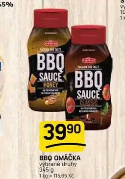 Flop BBQ OMÁČKA vybrané druhy nabídka