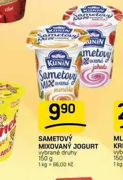 Flop SAMETOVÝ MIXOVANÝ JOGURT vybrané druhy nabídka