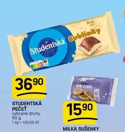 Flop STUDENTSKÁ PEČEŤ vybrané druhy nabídka