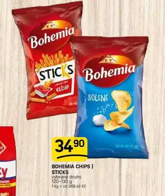 Flop BOHEMIA CHIPS | STICKS vybrané druhy nabídka