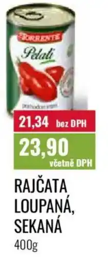 Ratio Rajčata loupaná, sekaná nabídka