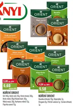 Ratio Koření orient nabídka