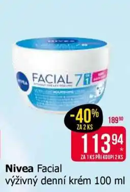 Teta Nivea Facial výživný denní krém 100 ml nabídka