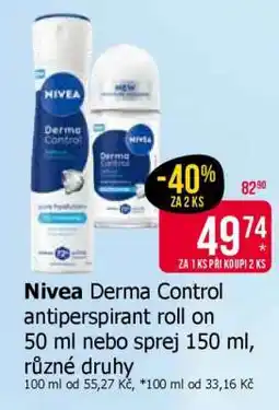 Teta Nivea Derma Control Antiperspirant nabídka