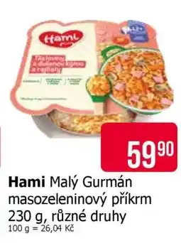 Teta Hami Malý Gurmán masozeleninový příkrm nabídka