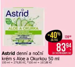 Teta Astrid denní a noční krém s Aloe a Okurkou 50 ml nabídka