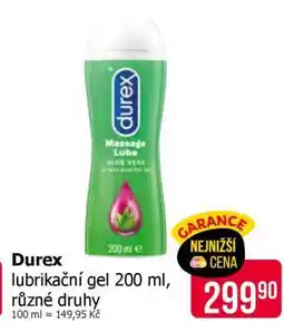 Teta Durex lubrikační gel 200 ml nabídka