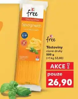Kaufland Free těstoviny nabídka