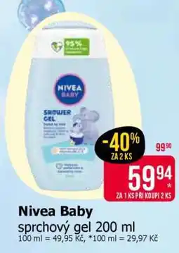 Teta Nivea Baby sprchový gel 200 ml nabídka