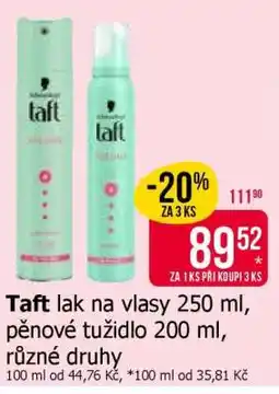 Teta Taft lak na vlasy 250 ml, pěnové tužidlo 200 ml, různé druhy nabídka
