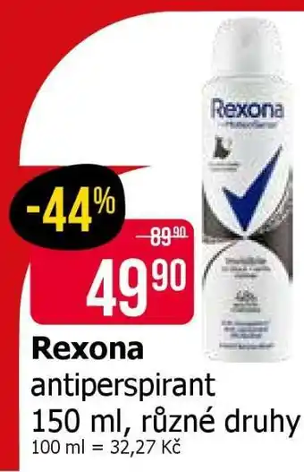 Teta Rexona antiperspirant nabídka