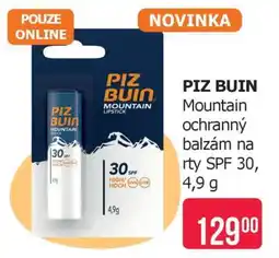 Teta PIZ BUIN Mountain ochranný balzám na rty SPF 30, 4,9 g nabídka