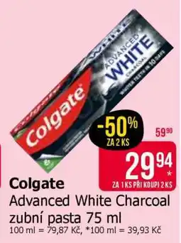 Teta Colgate Advanced White Charcoal zubní pasta 75 ml nabídka