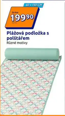 Action Plážová podložka s polštářem nabídka