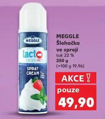 Kaufland MEGGLE Šlehačka ve spreji nabídka