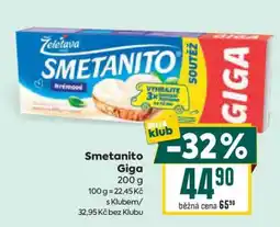 Billa Smetanito Giga nabídka