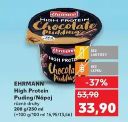 Kaufland EHRMANN High Protein puding/nápoj nabídka