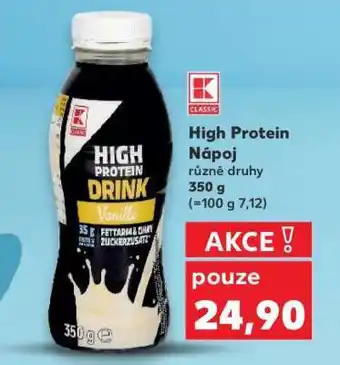 Kaufland High protein nápoj nabídka