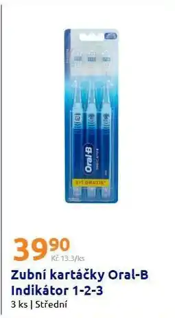 Action Zubní kartáčky Oral-B Indikátor 1-2-3 nabídka