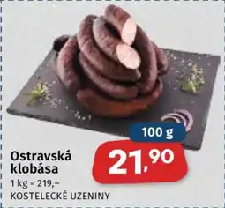 Coop Ostravská klobása nabídka