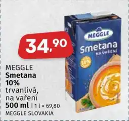 Coop MEGGLE SMETANA 10 % nabídka