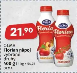 Coop OLMA Florian nápoj nabídka