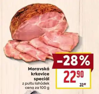 Billa Moravská krkovice speciál nabídka