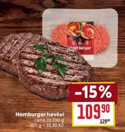 Billa Hamburger hovězí nabídka