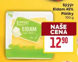 Billa Sýýr Eidam 45% Plátky nabídka