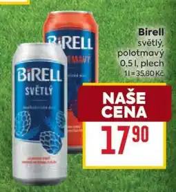 Billa Birell světlý, polotmavý nabídka
