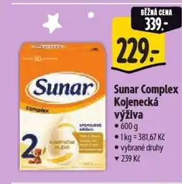 Albert Sunar Complex Kojenecká výživa nabídka