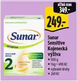 Albert Sunar Sensitive Kojenecká výživa nabídka