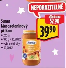 Albert Sunar Masozeleninový příkrm nabídka