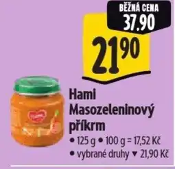 Albert Hami Masozeleninový příkrm nabídka