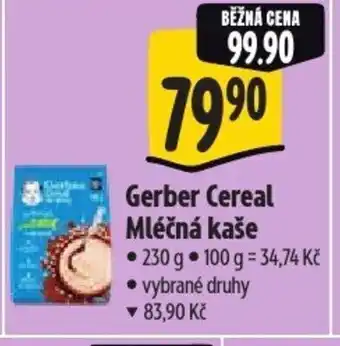Albert Gerber Cereal Mléčná kaše nabídka