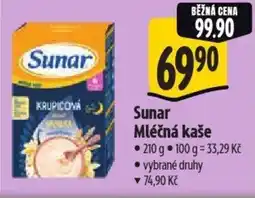 Albert Sunar Mléčná kaše nabídka