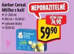 Albert Gerber Cereal Mlíčko s kaší nabídka